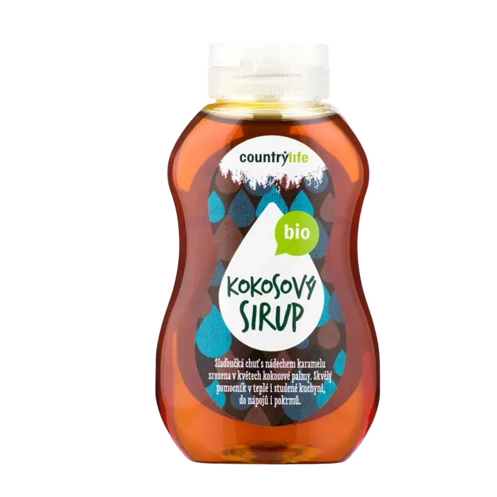 Country Life Sirup kokosový 250 ml / 345 g BIO